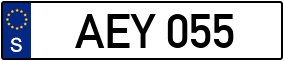 Trailer License Plate